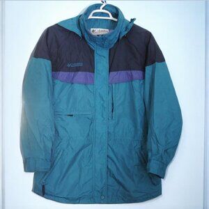 Columbia Women's Boulder Ridge 3-in-1 Coat Full Zip Jacket Removable Hood Size L